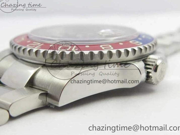 MiroTime 0417 Breathable GMT Master II 116719 BLRO Real Ceramic 904L SS GMF 1:1 Best Edition Black Dial on Bracelet A3186 (Correct Hand Stack) 3243